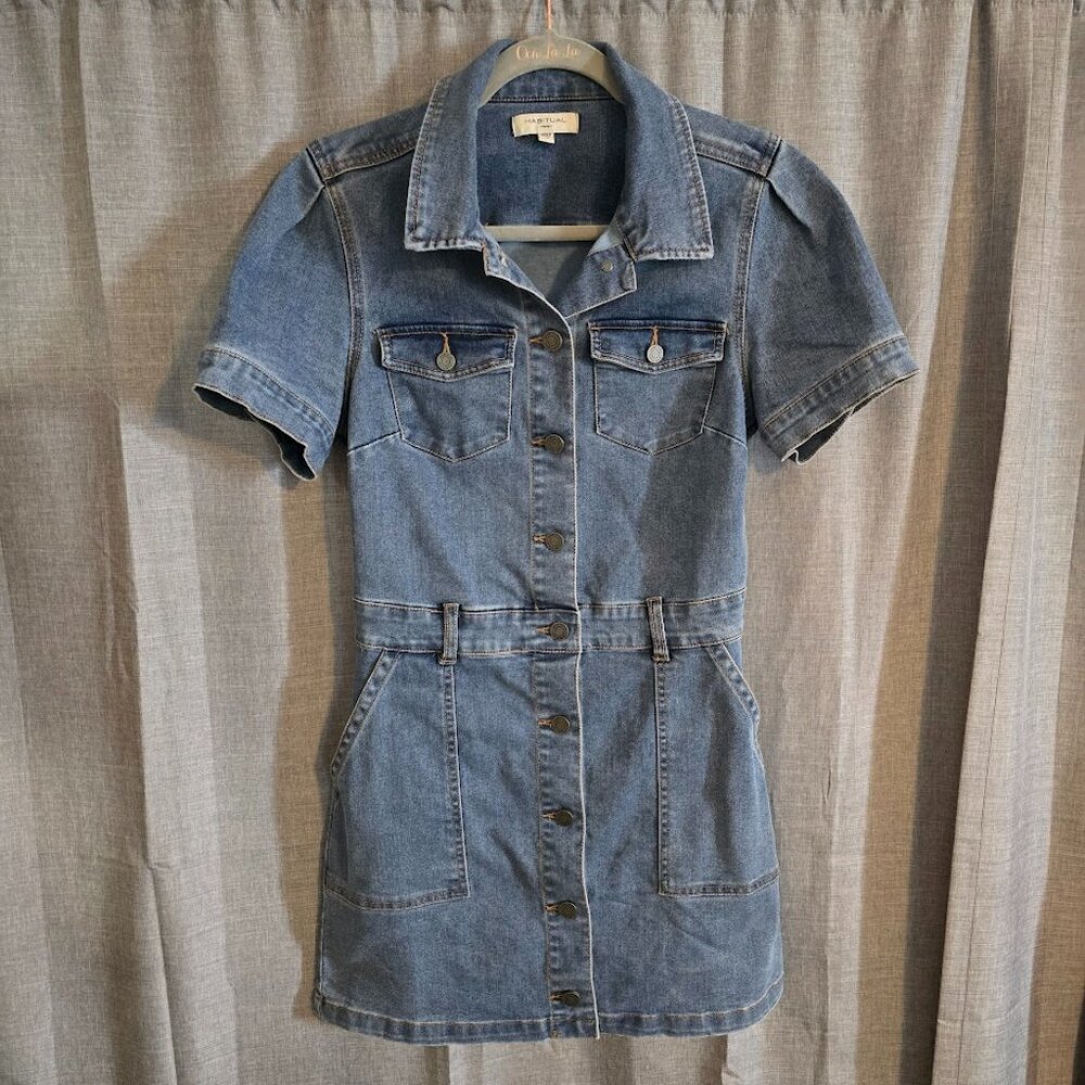 Habitual Denim Dress Womens size xs